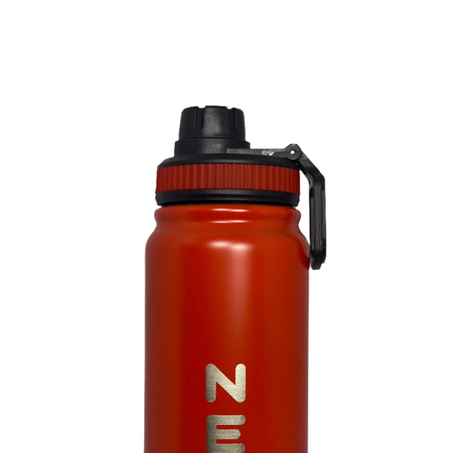 Reusable red hydration bottle – BPA-free