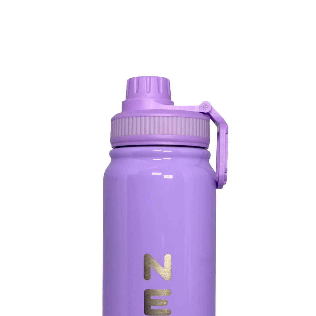Stylish purple insulated water bottle for gym or office