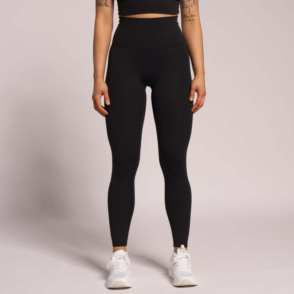 Black high-waisted leggings for women – Neart Activewear