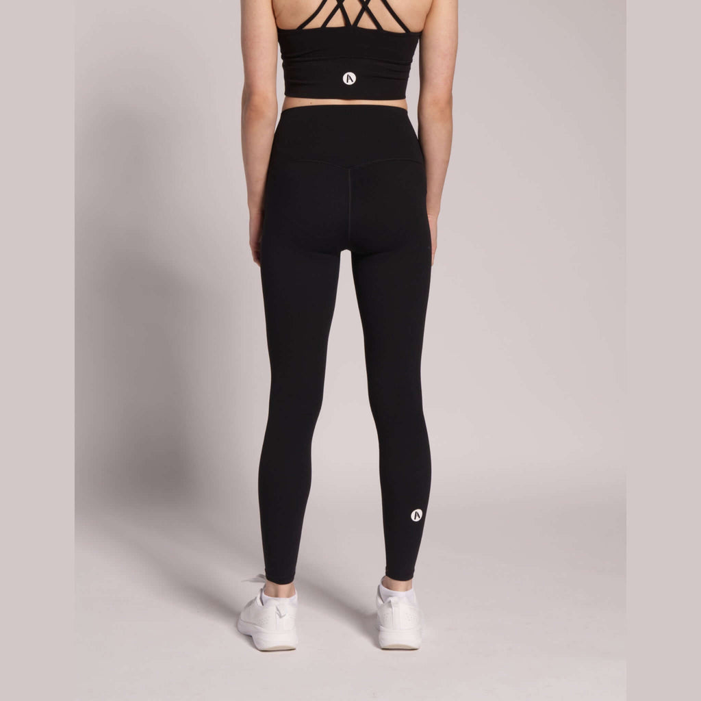 Women’s black workout leggings designed in Ireland