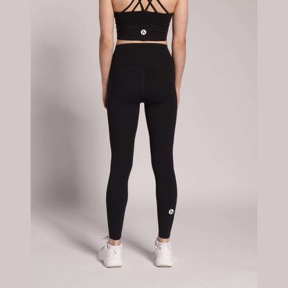 Women’s black workout leggings designed in Ireland