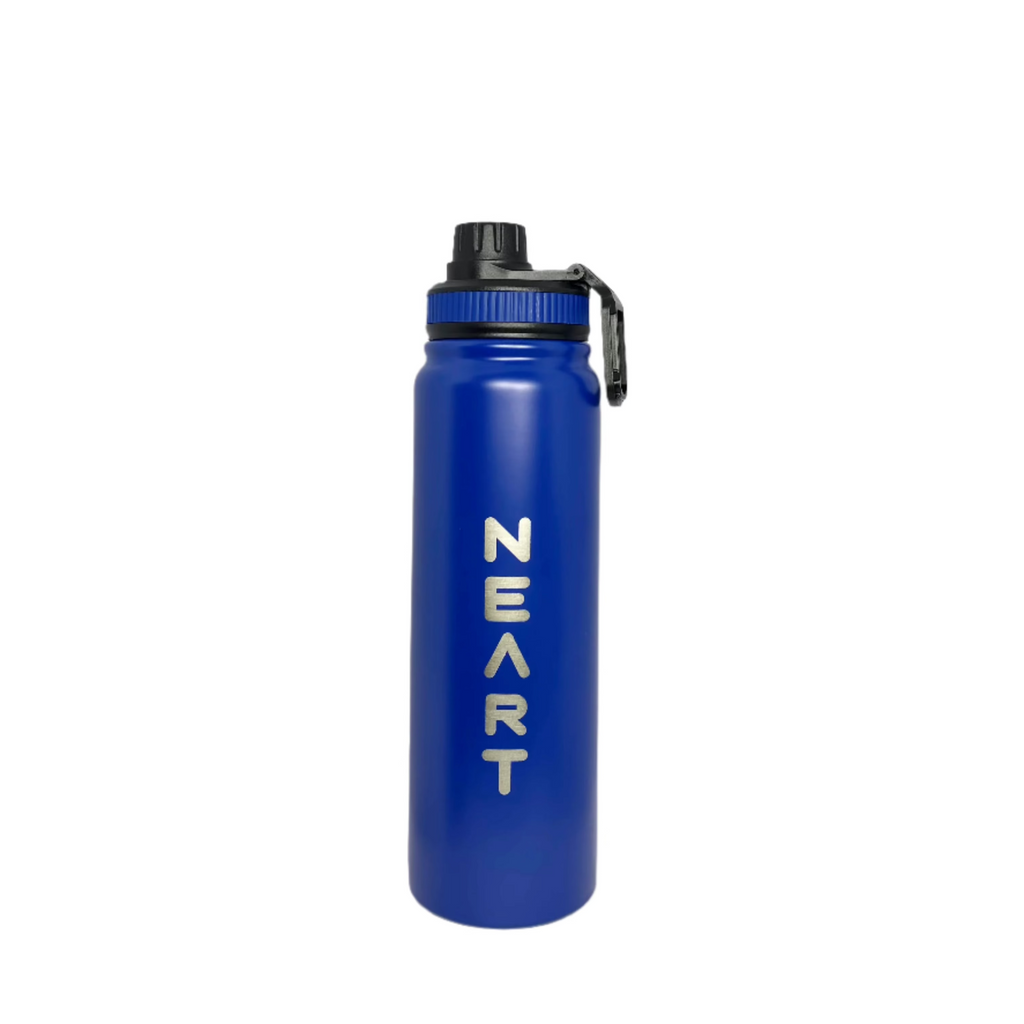 Navy blue stainless steel water bottle – 800ml leakproof design