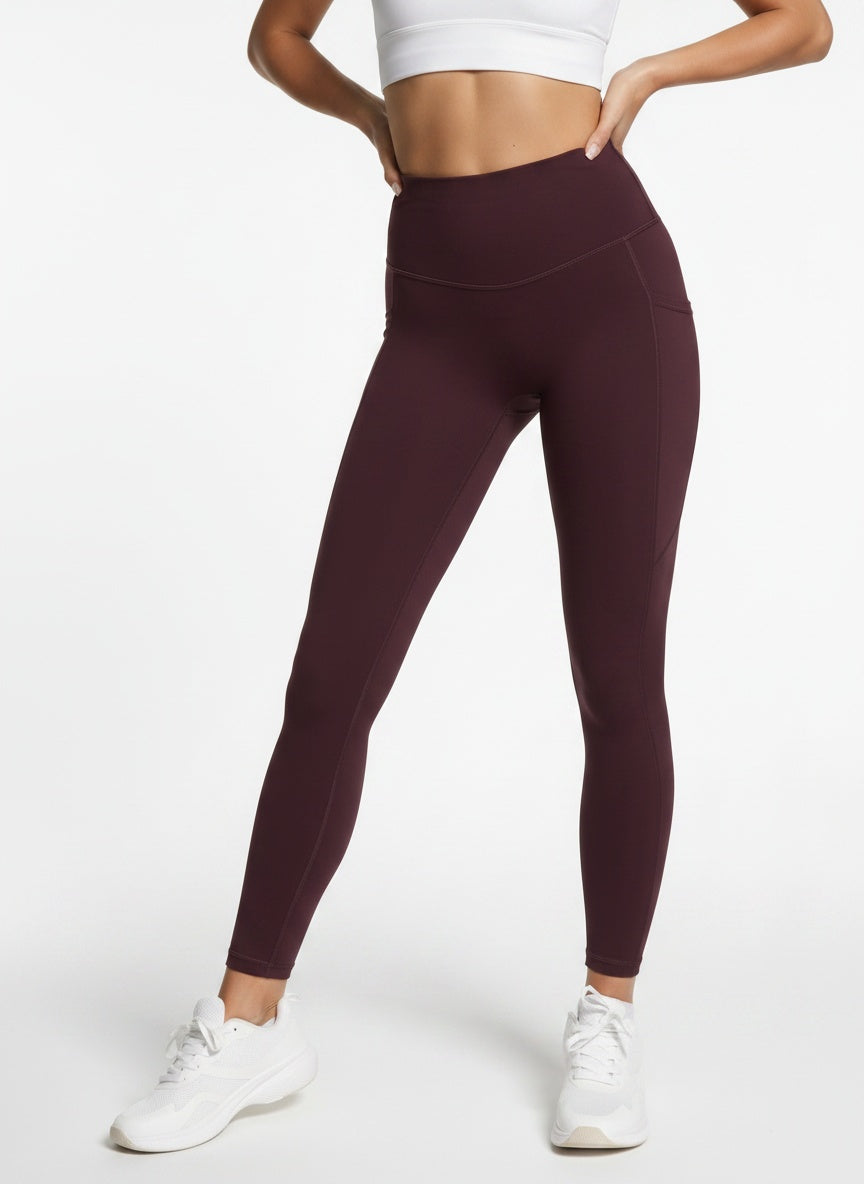 SwiftPocket  High-waisted Leggings- Dark Purple