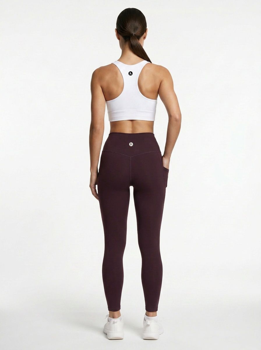 SwiftPocket  High-waisted Leggings- Dark Purple