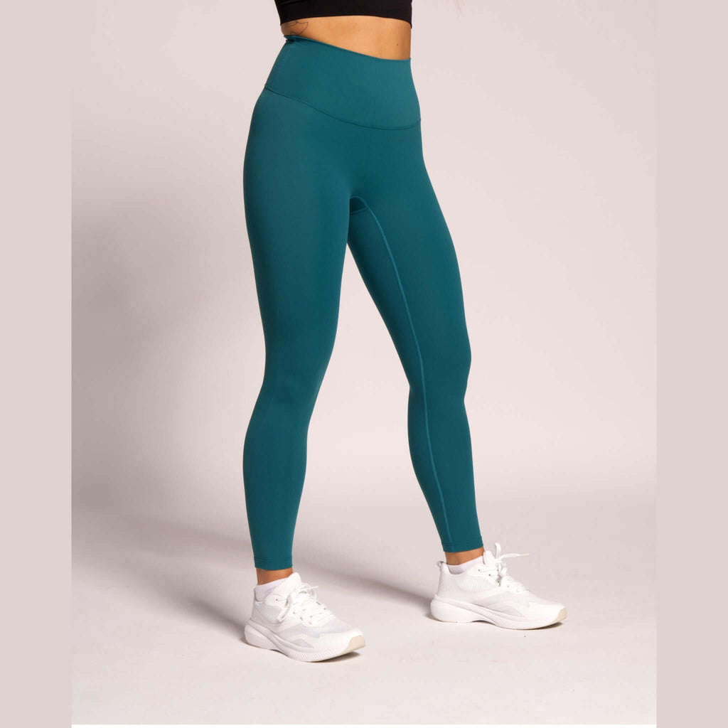 SkinHug Sea Green leggings – supportive activewear