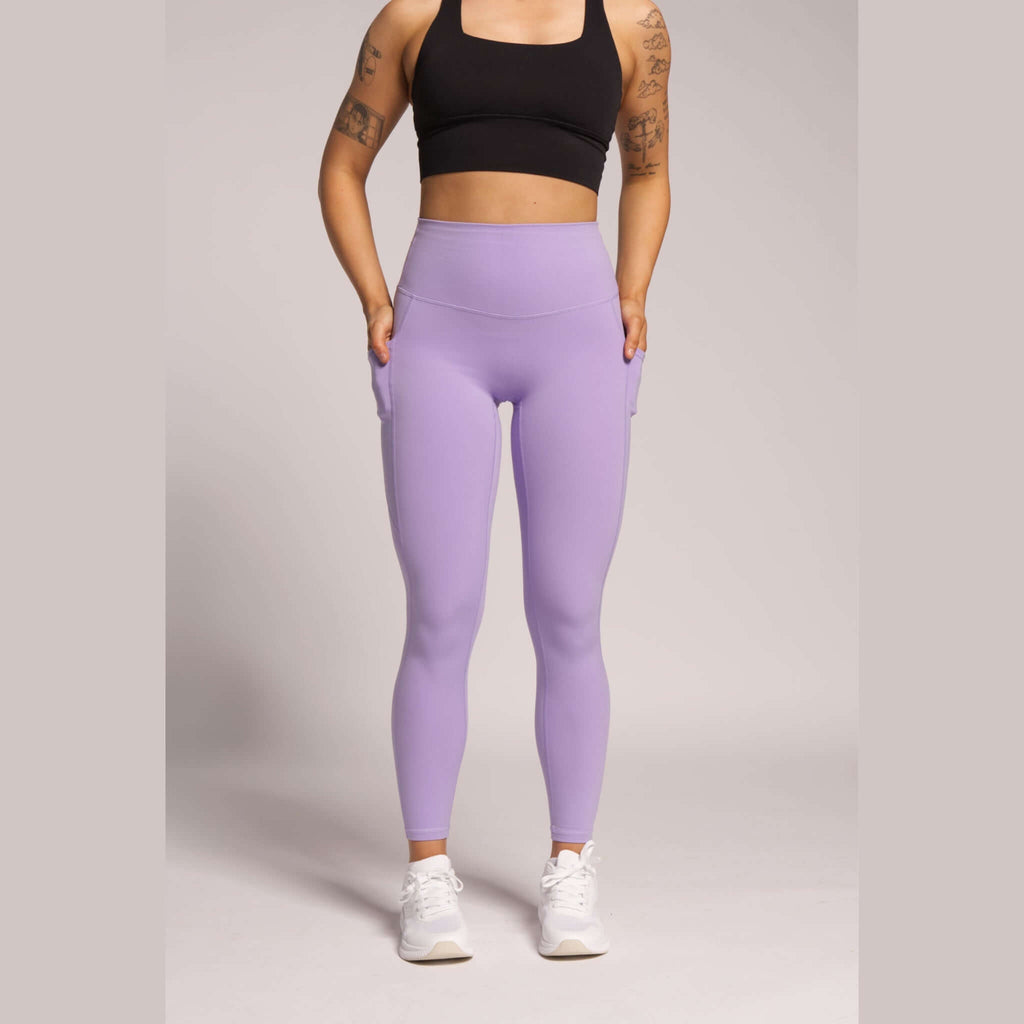 SwiftPocket lilac leggings – squat-proof and sculpting