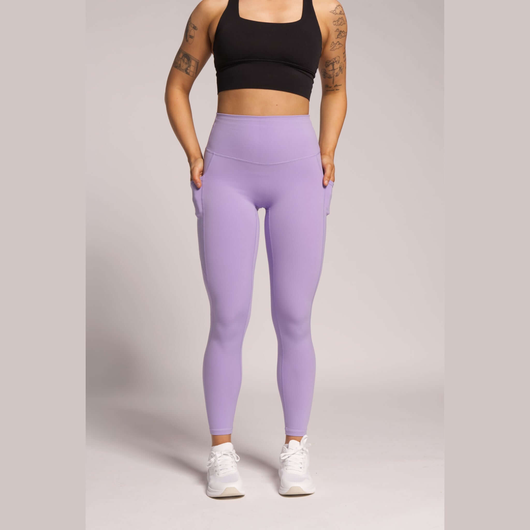 SwiftPocket lilac leggings – squat-proof and sculpting