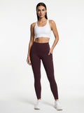 SwiftPocket  High-waisted Leggings- Dark Purple